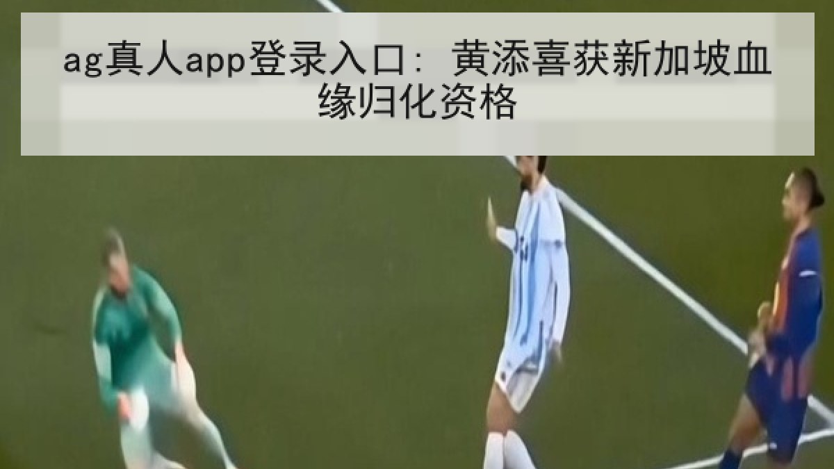 ag真人app登录入口: 黄添喜获新加坡血缘归化资格