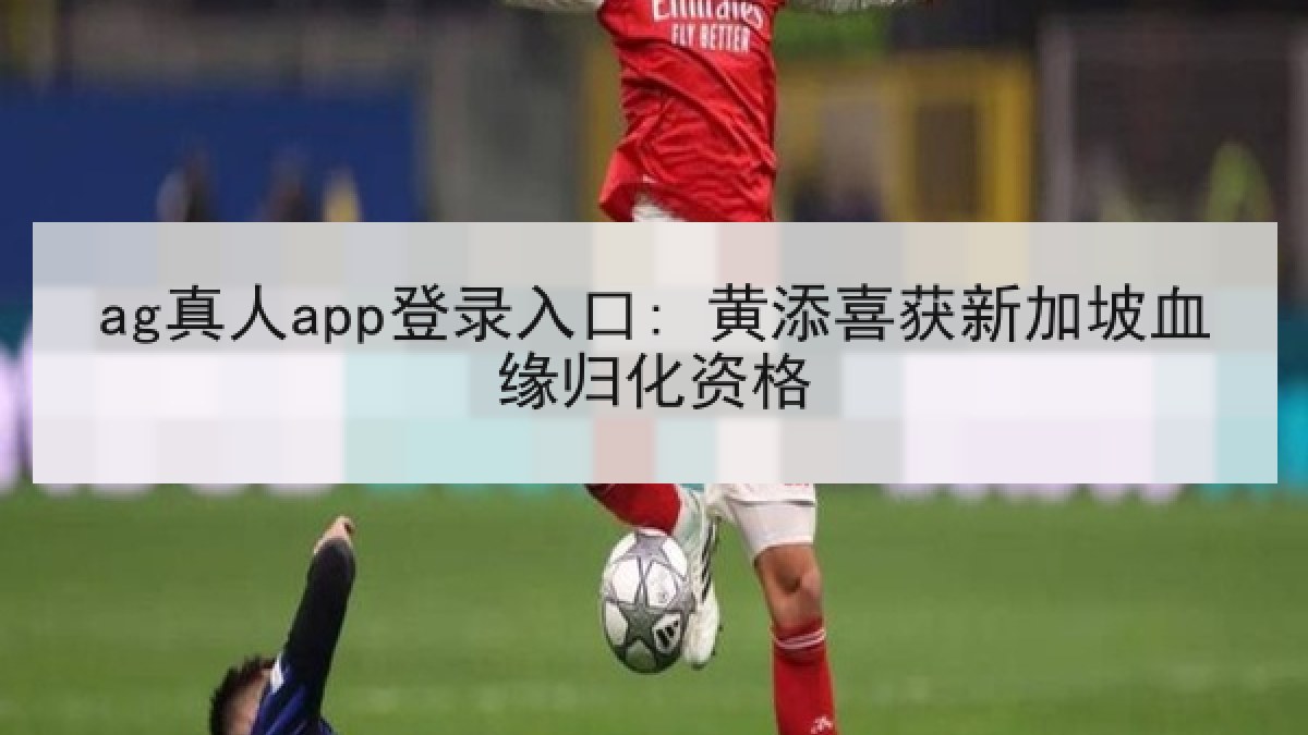 ag真人app登录入口: 黄添喜获新加坡血缘归化资格
